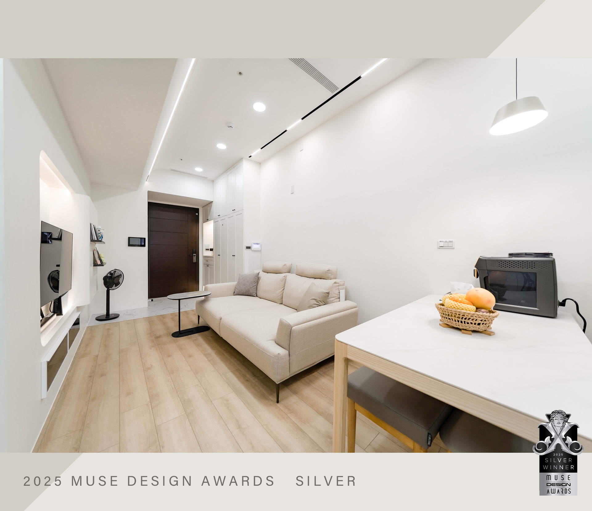 2025台南室內設計|秀空間設計榮獲MUSE Design Awards 銀獎 獲得 MUSE 銀獎肯定的住宅玄關,結合實用收納與簡約美感