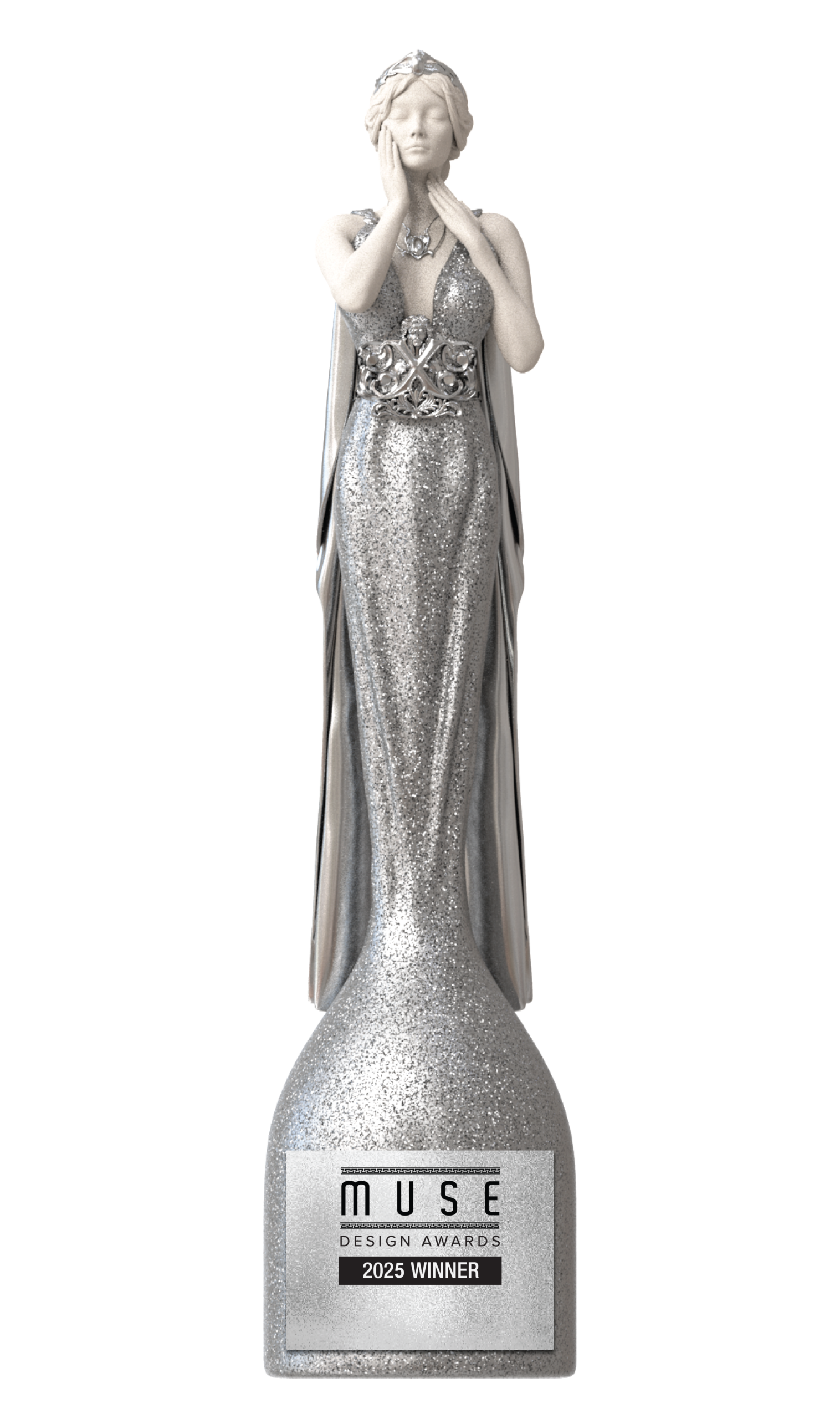 2025台南室內設計|秀空間設計榮獲MUSE Design Awards 銀獎 MUSE Design Awards 2025 銀獎獎座,象徵國際設計評審的專業肯定