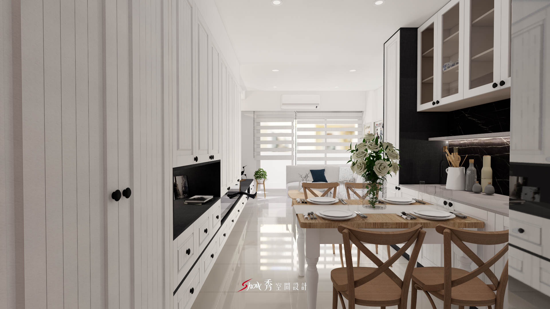 台南善化室內設計案例，現代簡約客廳空間規劃