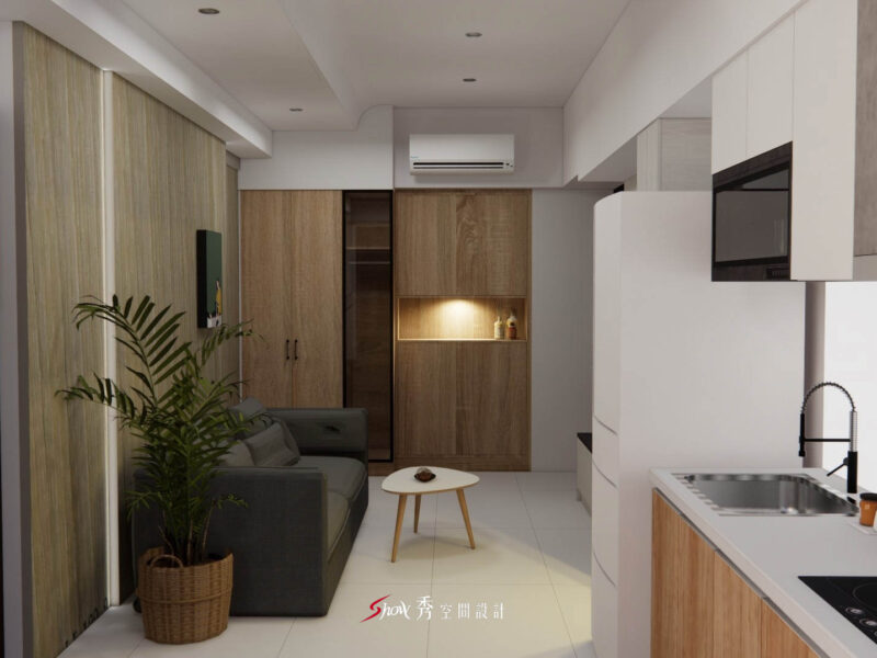 台南透天宅餐廳設計與電器收納整合