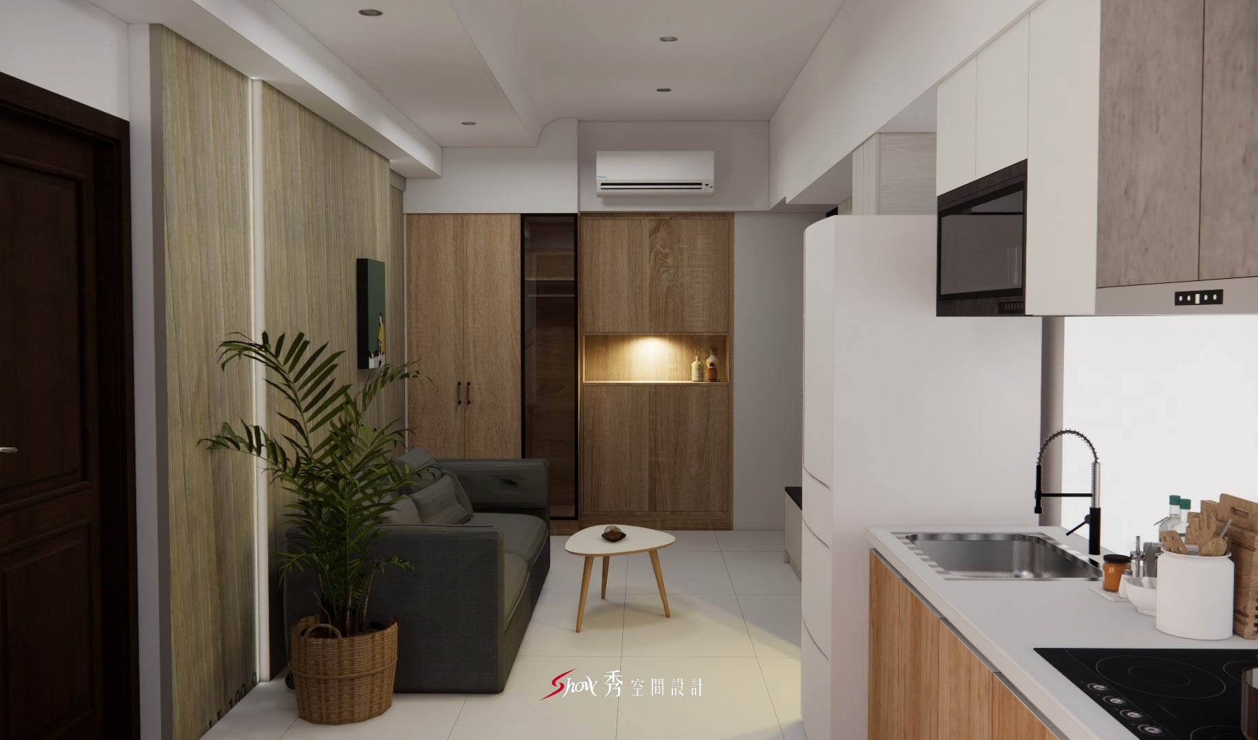 台南透天宅餐廳設計與電器收納整合