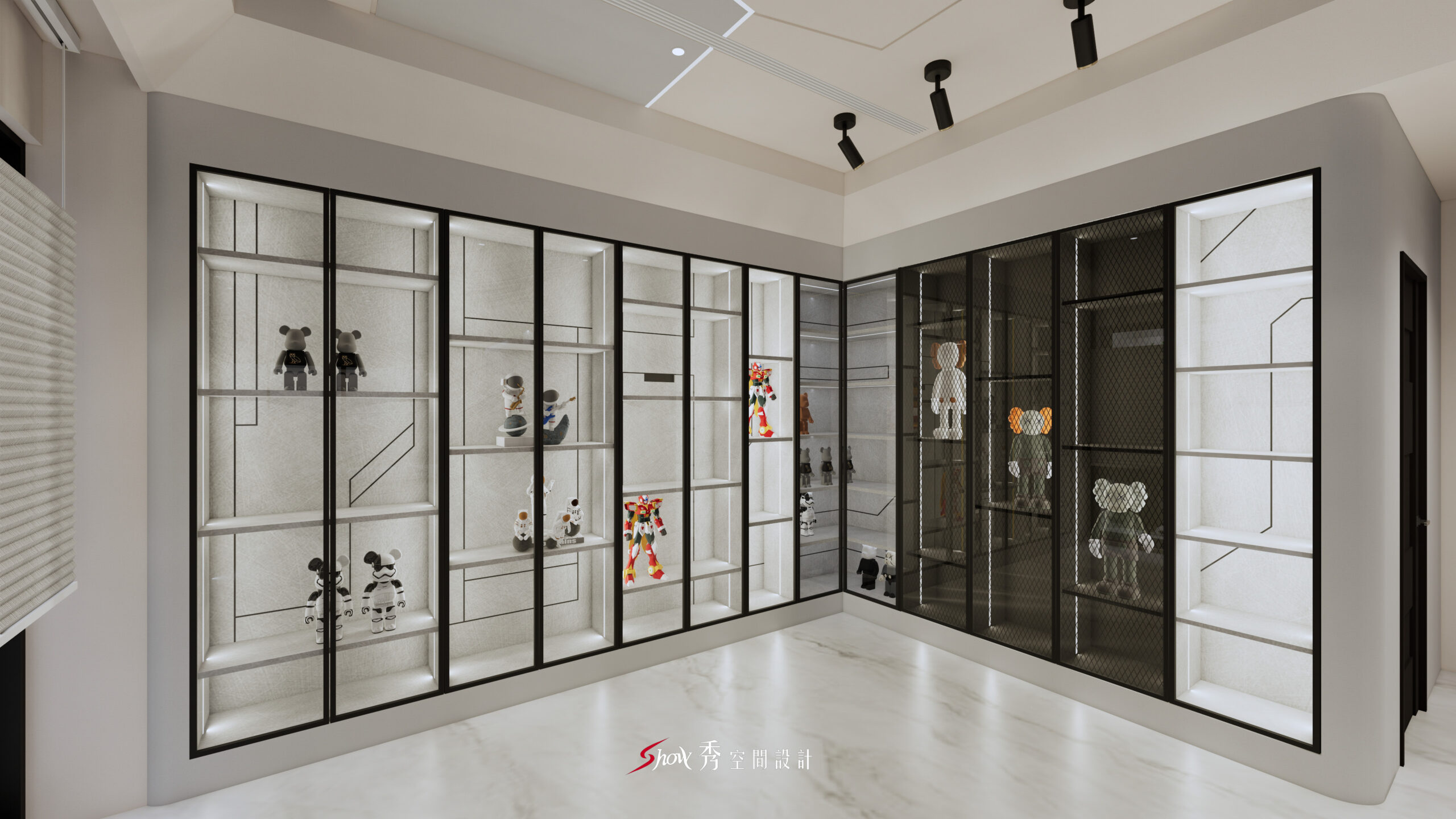 櫥窗展示設計,收藏展示,公仔空間設計