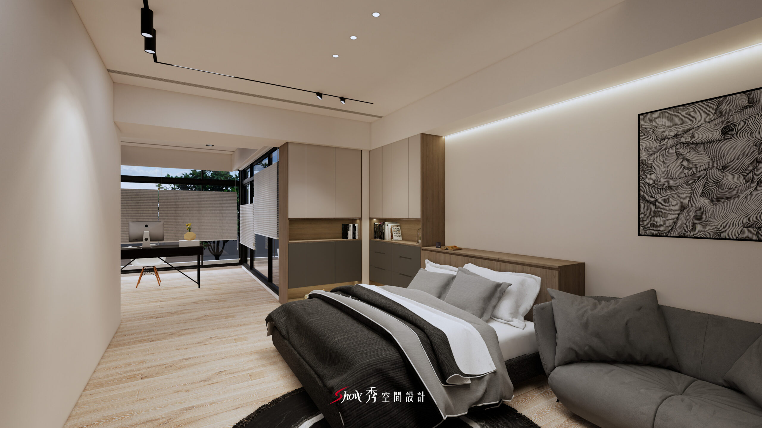 臥室收納,臥室系統櫃設計,主臥空間