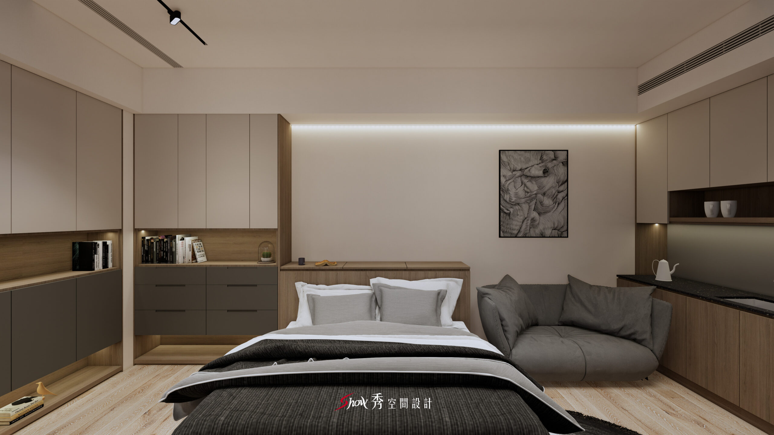 臥室室內設計,臥室裝潢,高級感臥室