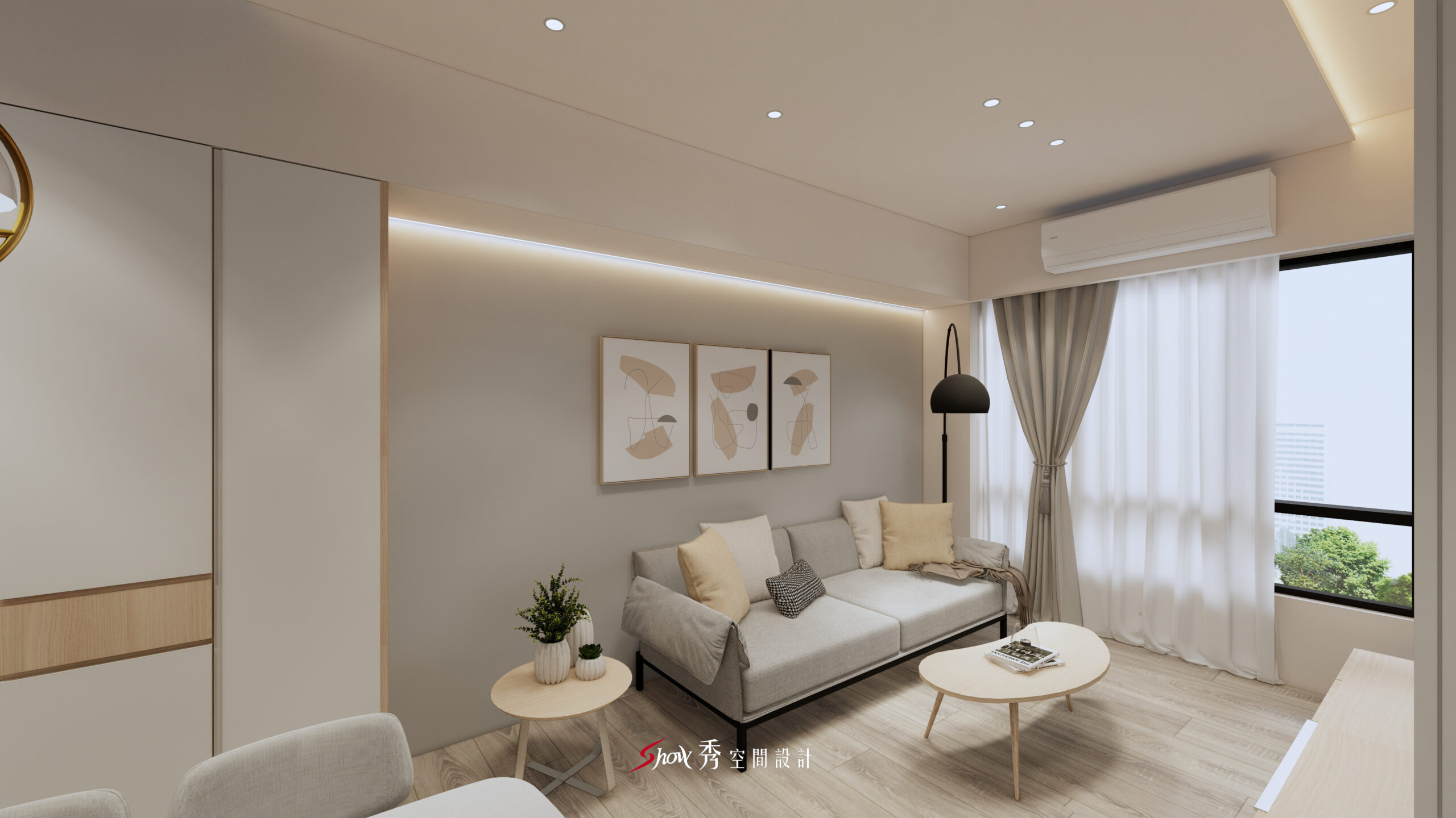 餐桌與中島銜接的北歐風格設計，提升互動與使用靈活度